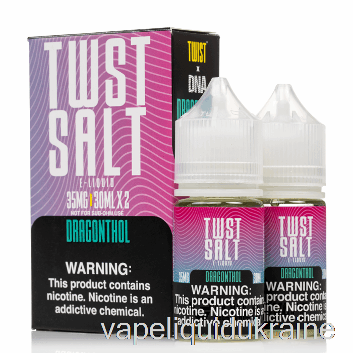 Vape Liquid Ukraine Dragonthol - Twist SALT E-Liquid - 60mL 50mg